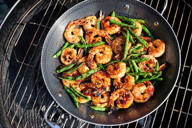 Honey-Garlic Shrimp with Blistered Green Beans