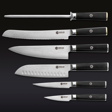 Master Series Japanese Damascus Steel Knife Set, 6-piece