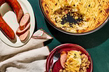 Dutch Sauerkraut & Sausage Bake (Zuurkoolschotel Met Rookworst)