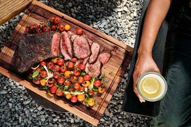 Grilled Tri Tip with Blistered Heirloom Tomato Salad