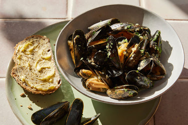 Chris Baber’s Casserole Dish Ale Steamed Mussels