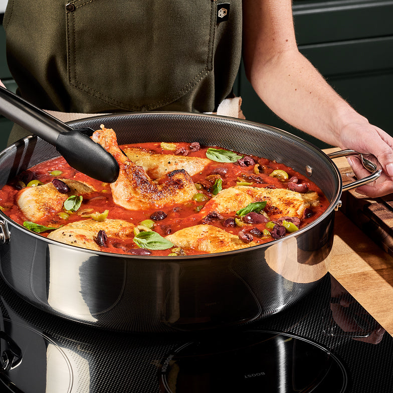 Sauteuse ibrida con coperchio, 9,5 litri