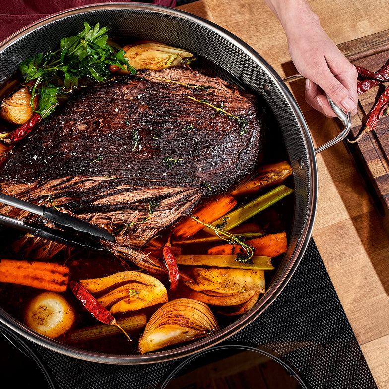Sauteuse ibrida con coperchio, 9,5 litri