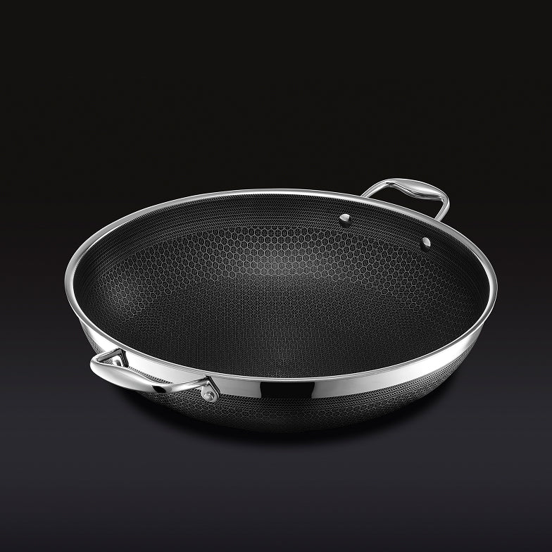 35 cm HexClad Wok with Lid | High End Cooking Wok | Hybrid