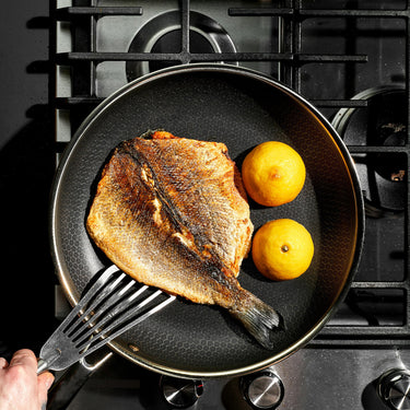 Set hybride pan en wok van 30 cm met deksel