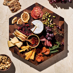 Charcuterie-Board aus Walnussholz