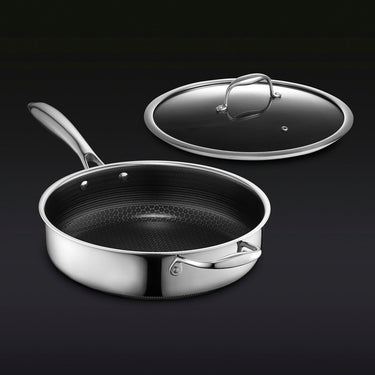 3 Liter fassende Hybrid-Sautépfanne mit Deckel