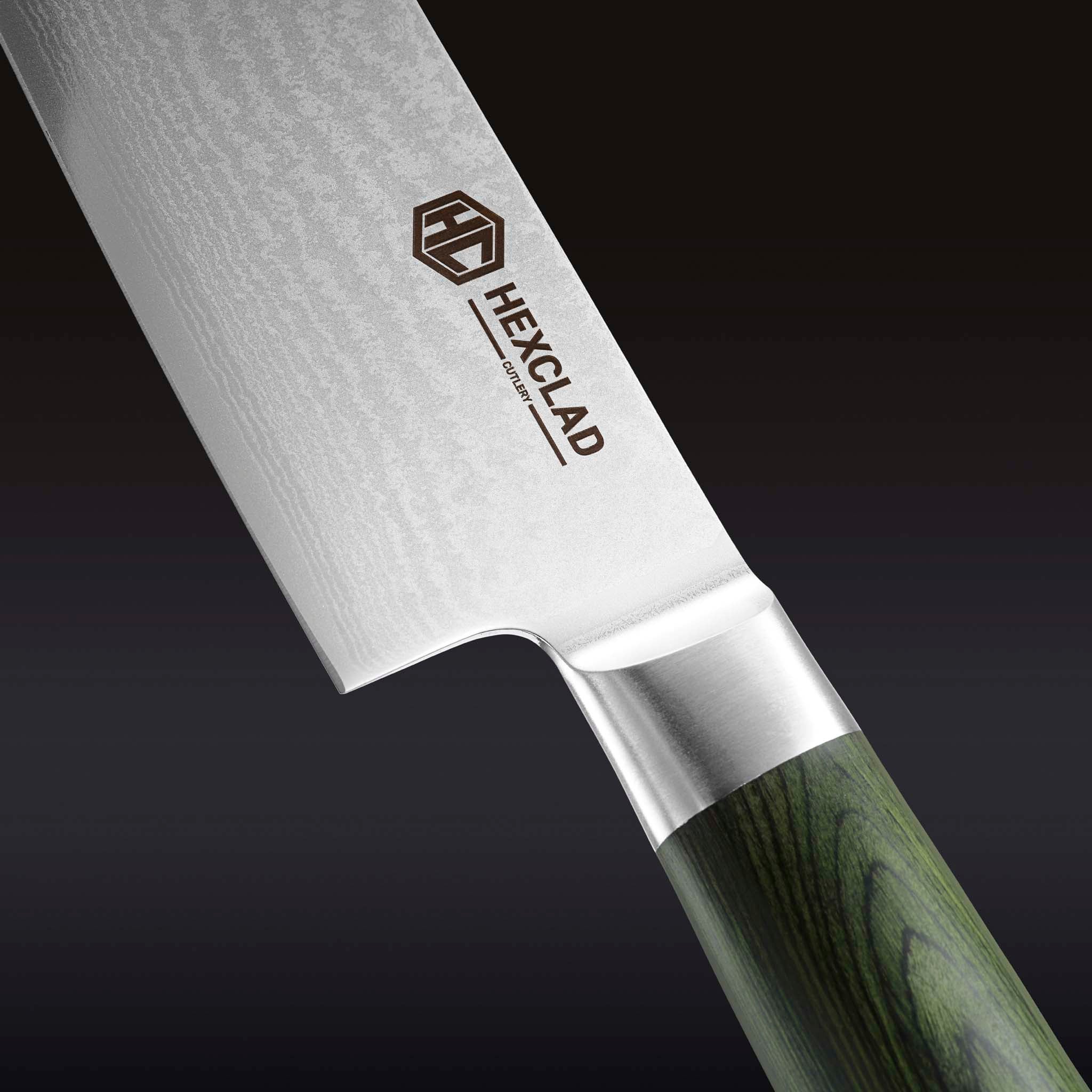 Damascus Steel 20 cm Chef's Knife | HexClad EU