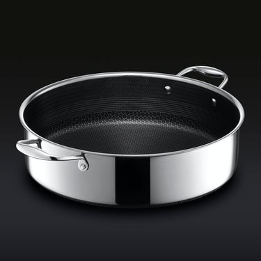 6,6 Liter Hybrid-Schmorpfanne/Hähnchenfritteuse mit Deckel 