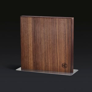 HexClad Magnetic Walnut Knife Block