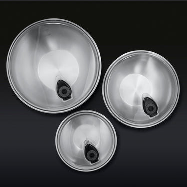 HexClad Edelstahl Rührschüssel Set inkl. Deckel mit Vakuumversiegelung