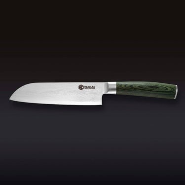 Santoku-mes van damaststaal van 18 cm