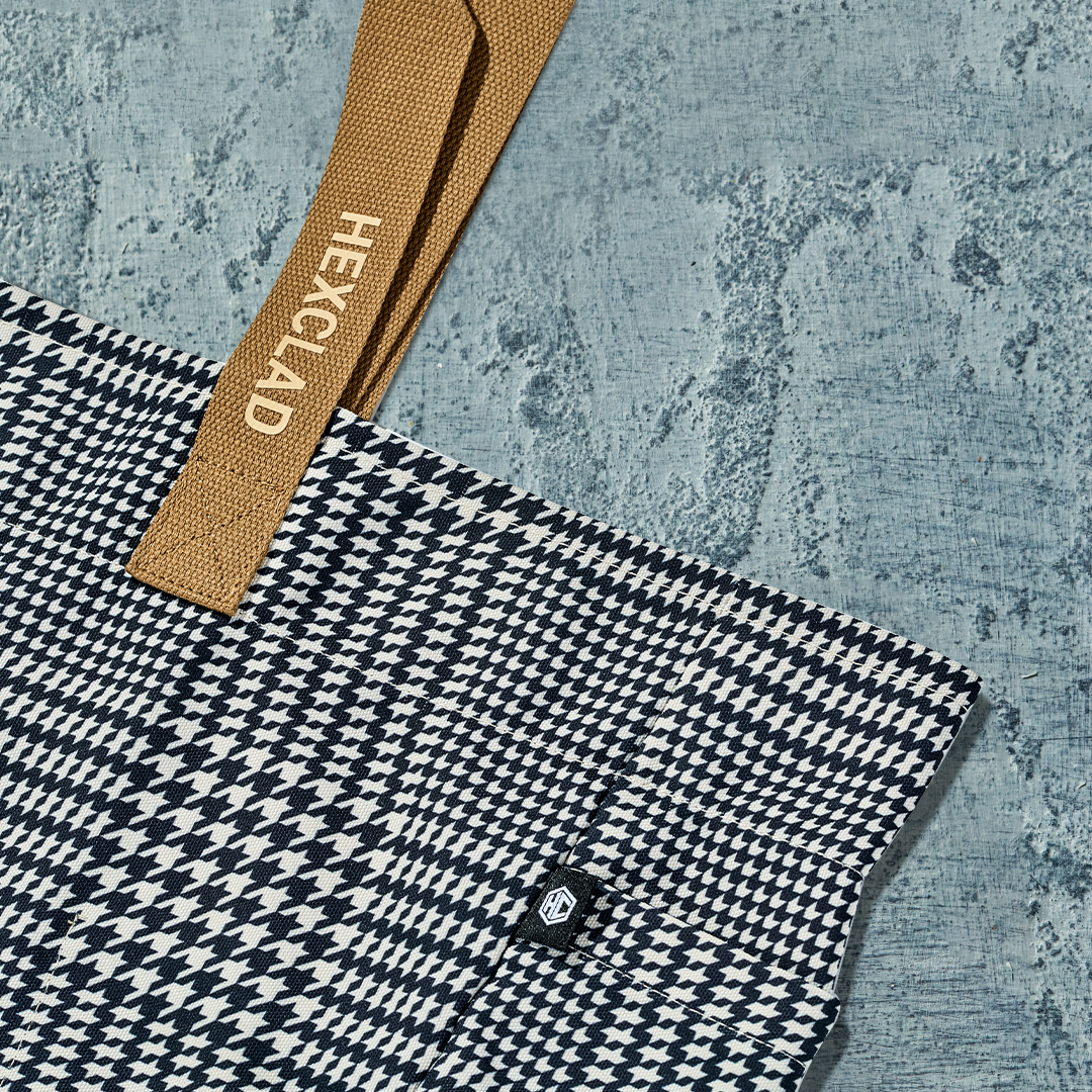 Everyday Tote Bag (Pied-de-poule – Zwart)