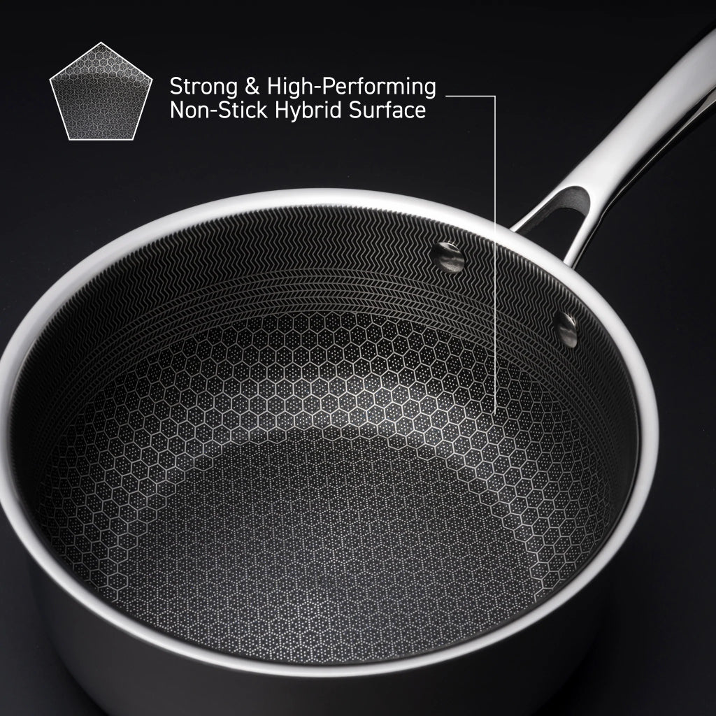 2 Liter Hybrid Topf mit Deckel HexClad Cookware EU