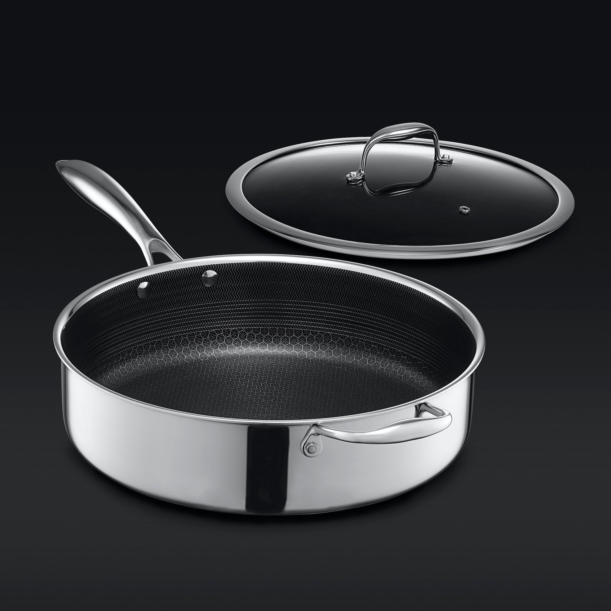 Hex clad wok discount