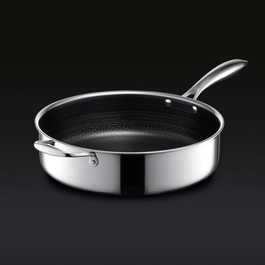 5 Liter Hybride Diepe Sautépan met Deksel