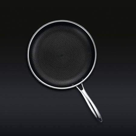 HexClad hybride pan van 30 cm